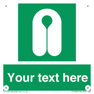 Custom sign safe condition Lifejacket